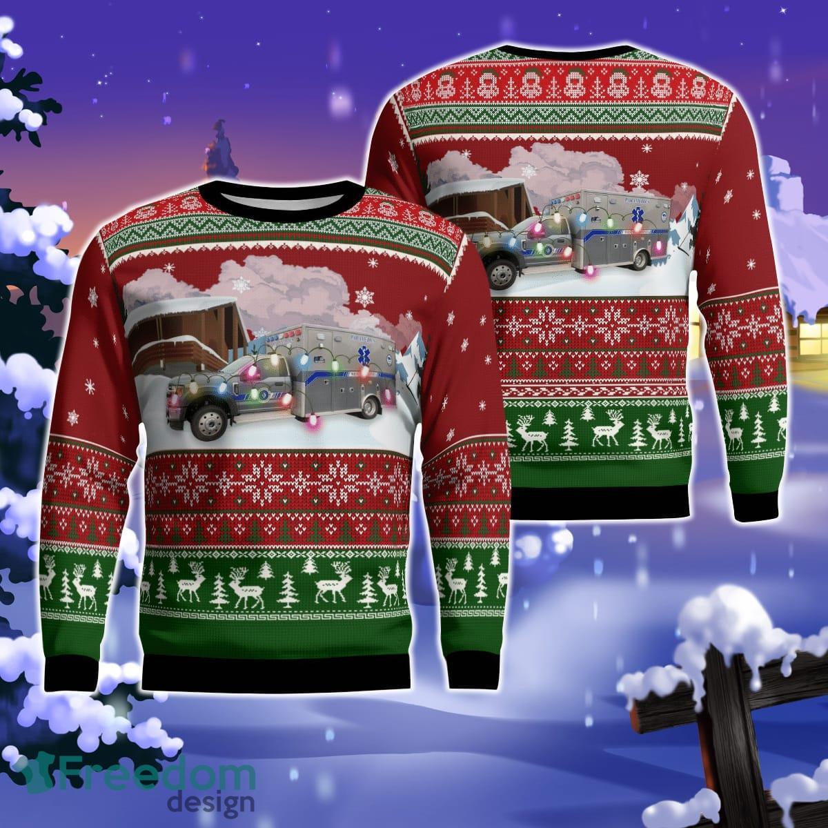 Iowa West Des Moines Emergency Medical Services AOP Sweater Christmas Gift For Men Women Product Photo 1