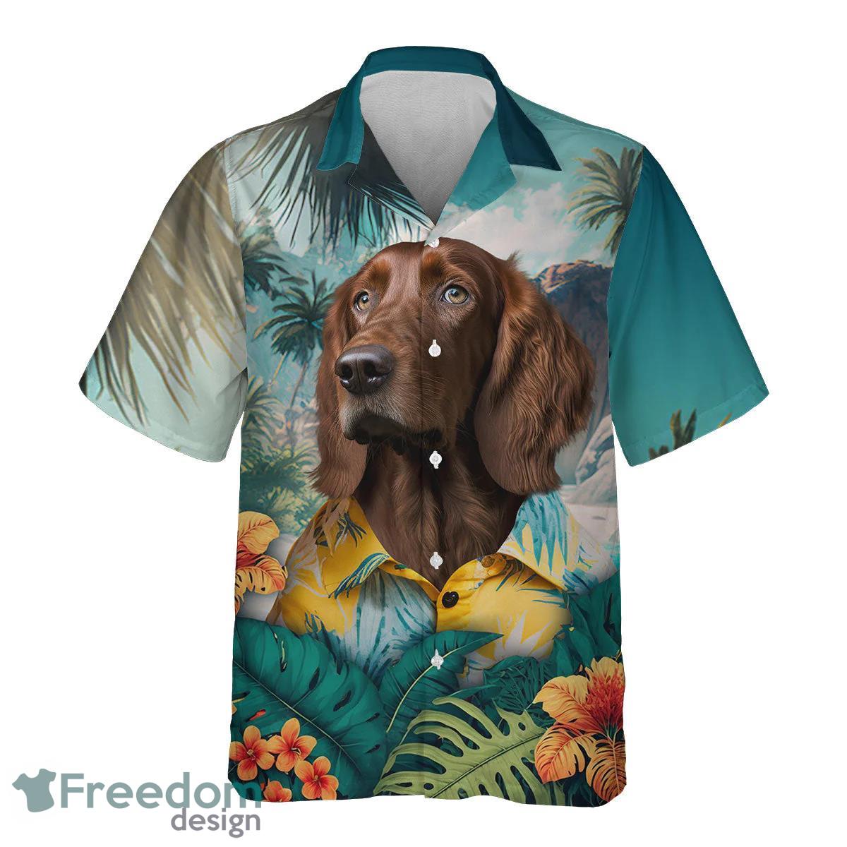 Irish Setter All Printed 3D Hawaiian Shirt For Dog Lover Product Photo 2