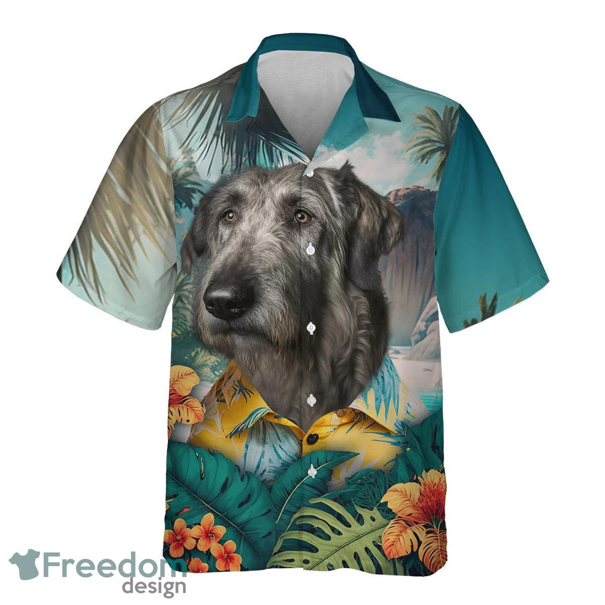 Irish Wolfhound All Printed 3D Hawaiian Shirt For Dog Lover Product Photo 2