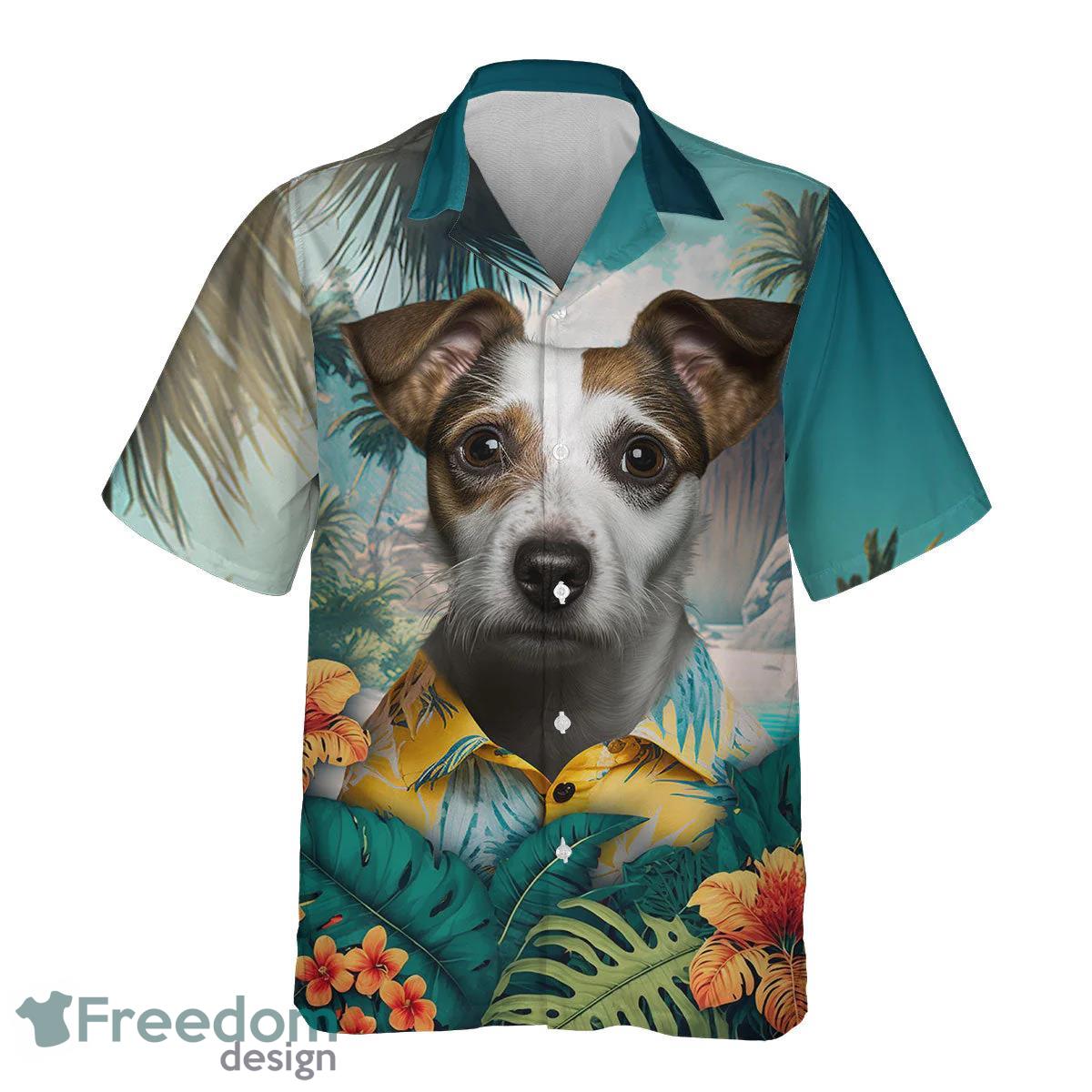 Jack Russell Terrier All Printed 3D Hawaiian Shirt For Dog Lover Product Photo 2