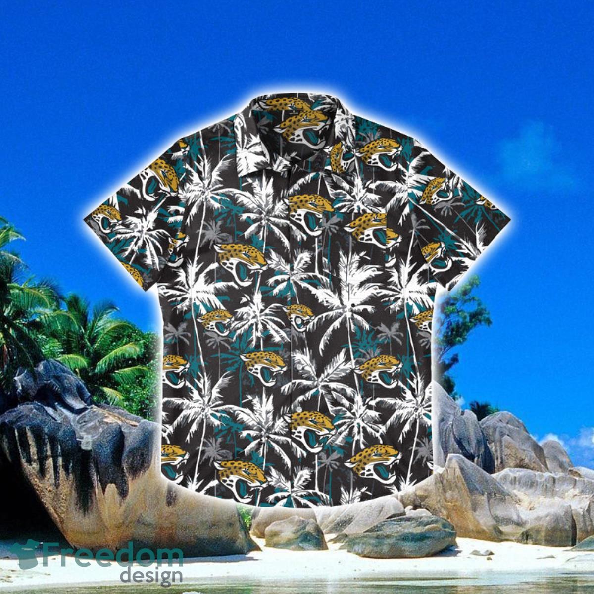 Jacksonville Jaguars NFL Black Floral Hawaiian Shirt Special Gift For Fans Product Photo 1