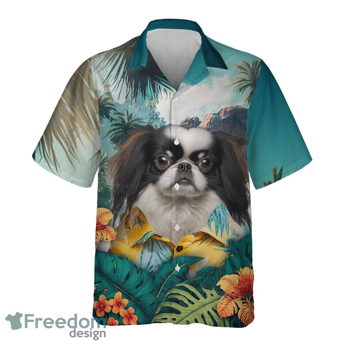 Japanese Chin All Printed 3D Hawaiian Shirt For Dog Lover Product Photo 2