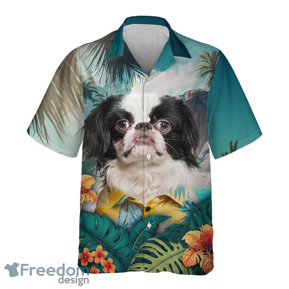 Japanese Chin All Printed 3D Hawaiian Shirt For Men Women Product Photo 2