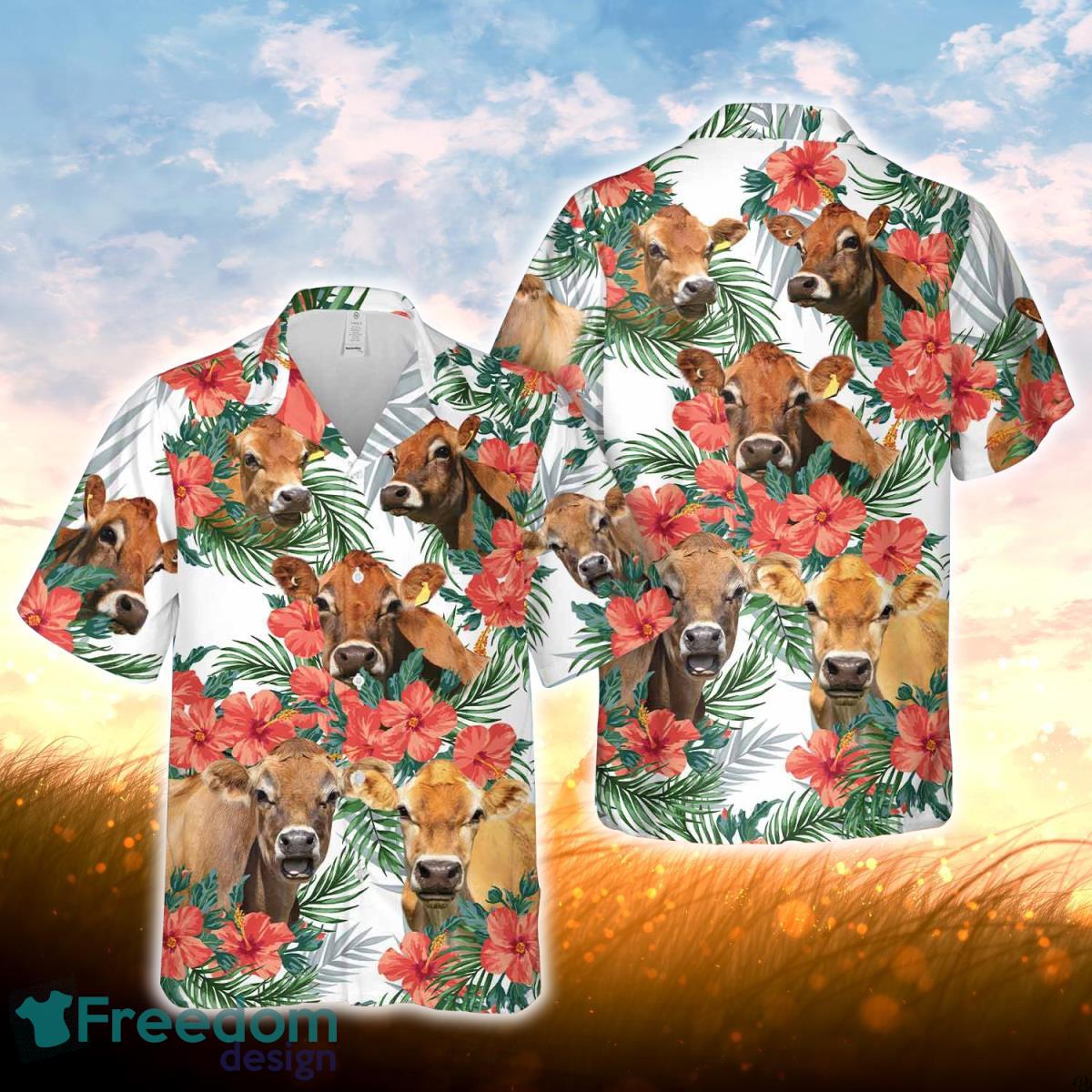 Jersey Hawaiian Flowers Hawaiian Shirt For Men Women Product Photo 1