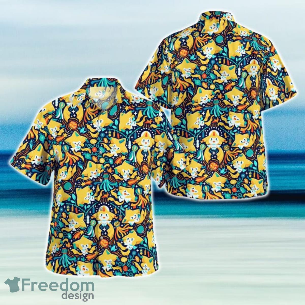 Jirachi PoKeMon Hawaiian Shirt And Short For Fans Product Photo 1