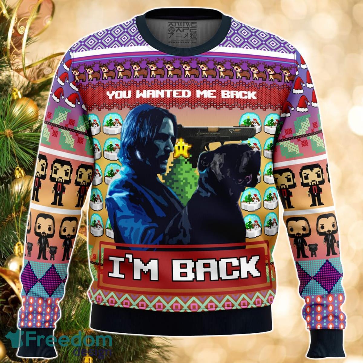 John Wick Ugly Christmas Sweater Great Gift For Men Women Product Photo 1