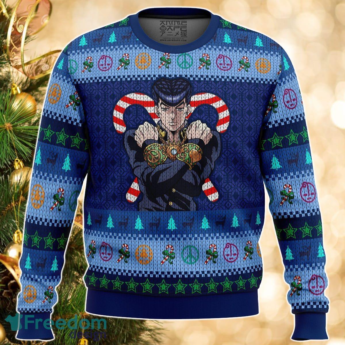 Josuke Higashikata Jojo’s Bizarre Adventure Ugly Christmas Sweater Great Gift For Men Women Product Photo 1