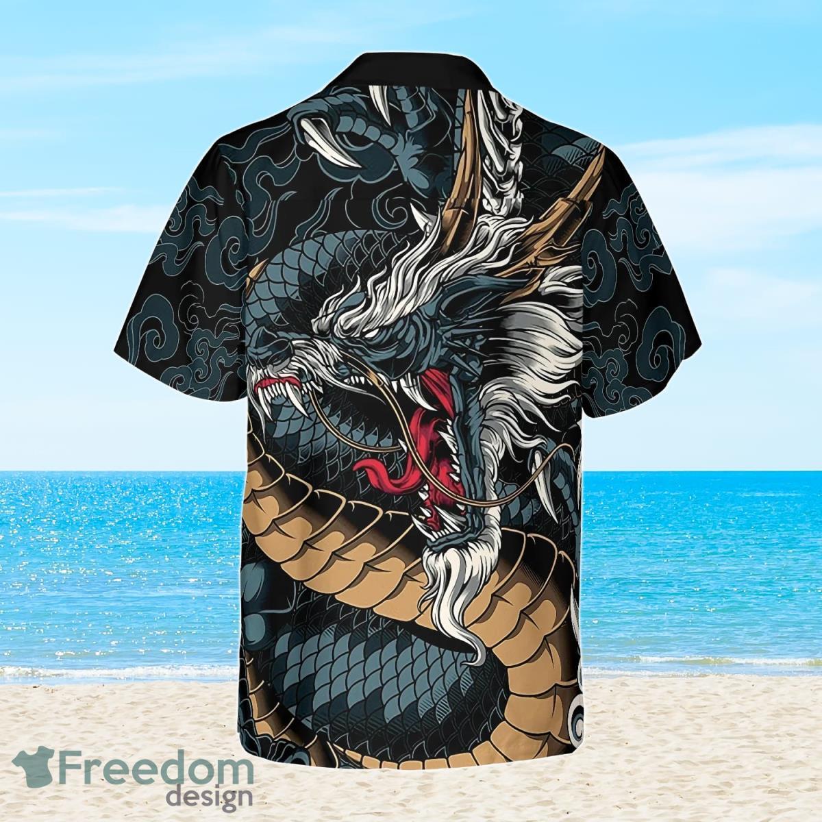 Kanagawa Dragon Hawaiian Shirt Best Gift For Men And Women Product Photo 2