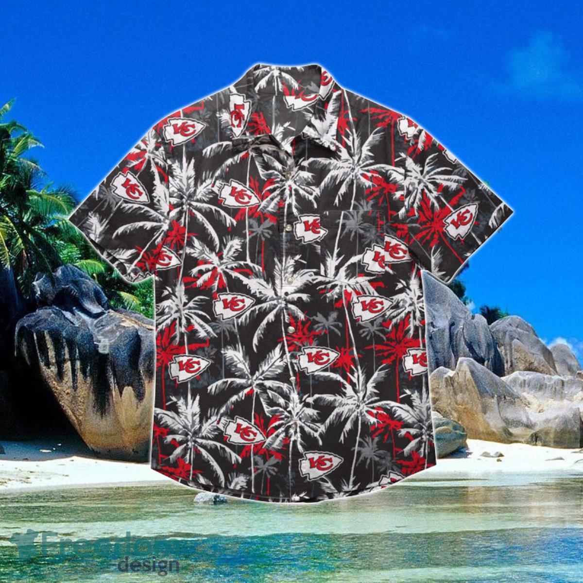 Kansas City Chiefs NFL Black Floral Hawaiian Shirt Special Gift For Fans Product Photo 1