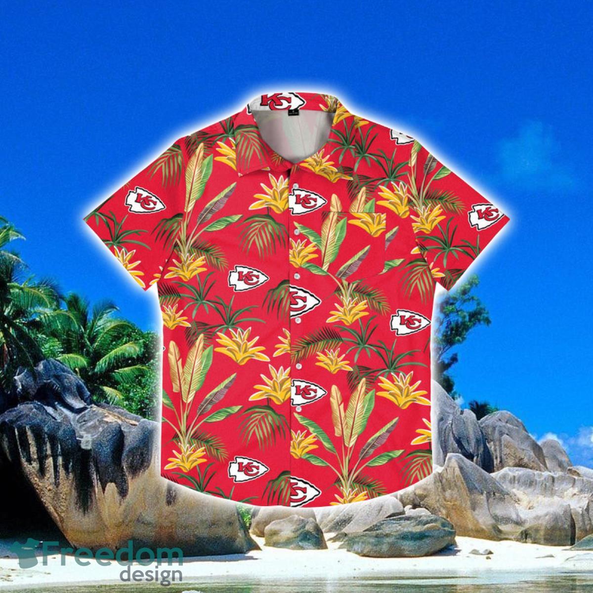 NFL Kansas City Chiefs Aloha Tropical Hawaiian Shirt - Freedomdesign