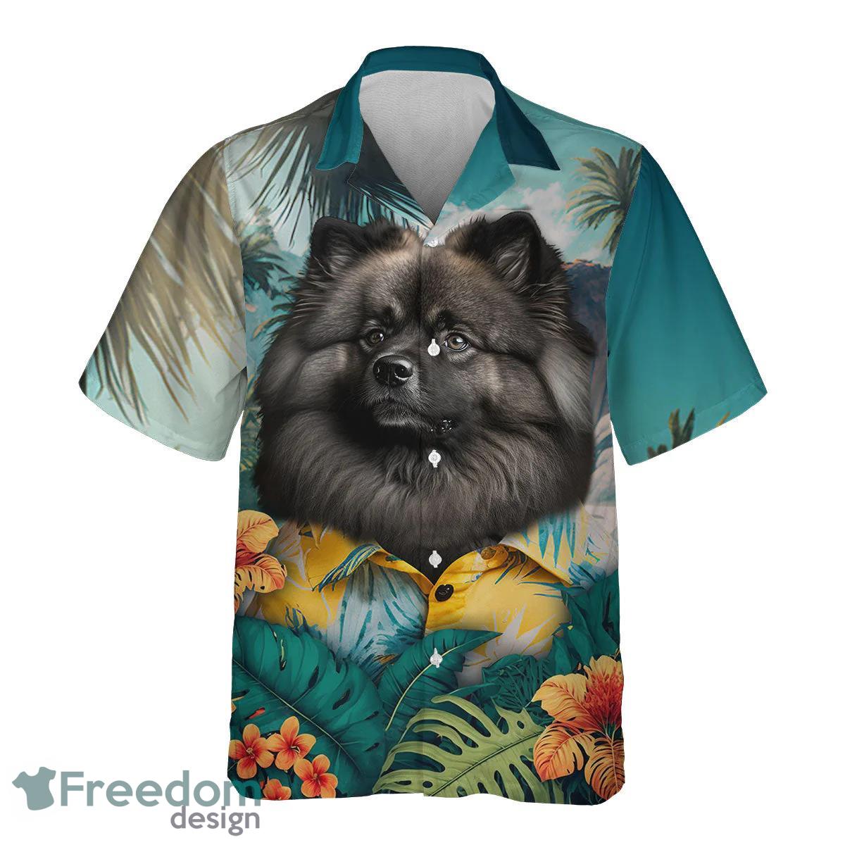 Keeshond All Printed 3D Hawaiian Shirt For Dog Lover Product Photo 2