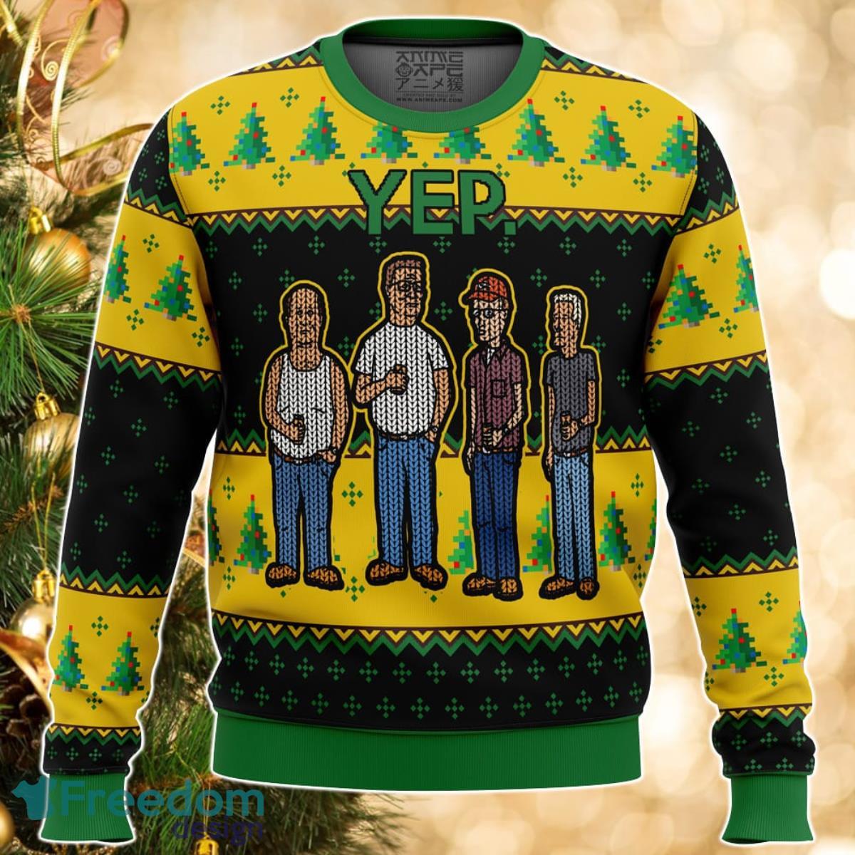 King of the Hill Yep Ugly Christmas Sweater Great Gift For Men Women Product Photo 1