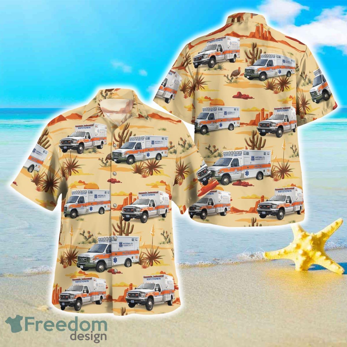 Kutztown Ambulance, Kutztown, Pennsylvania Hawaiian Shirt Best Style For Men Women Product Photo 1