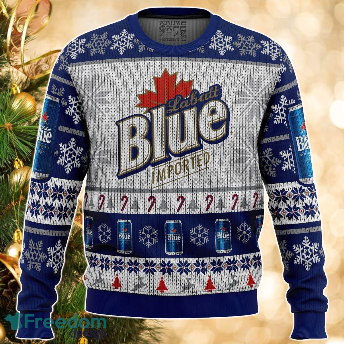 Labatt Blue Ugly Christmas Sweater Great Gift For Men Women Product Photo 1