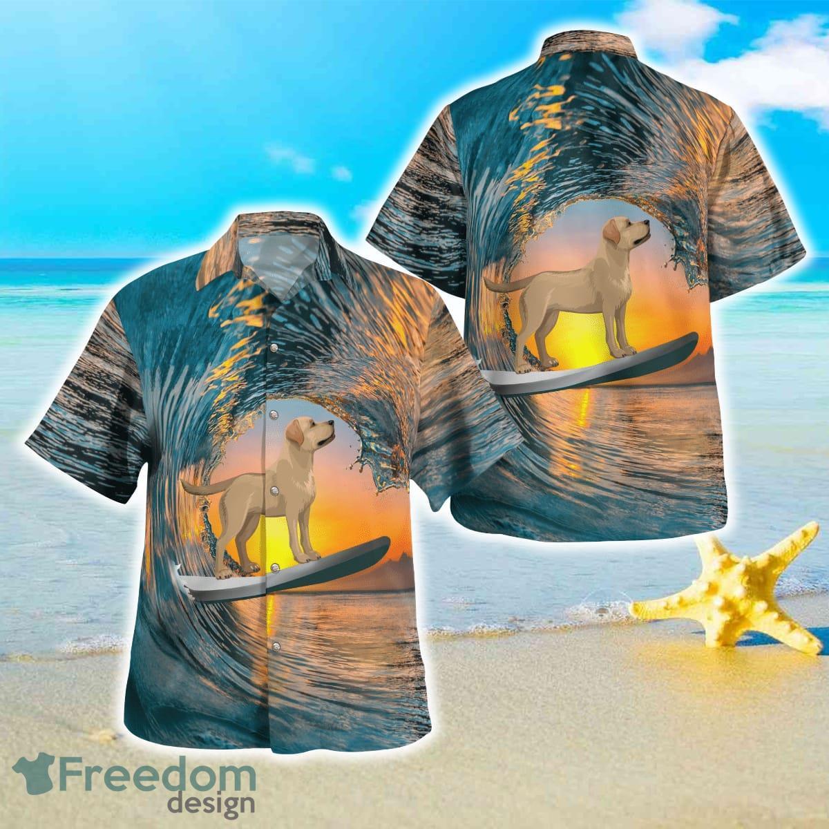 Labrador Retriever Surfing Beach Hawaiian Shirt For Men Women Product Photo 1