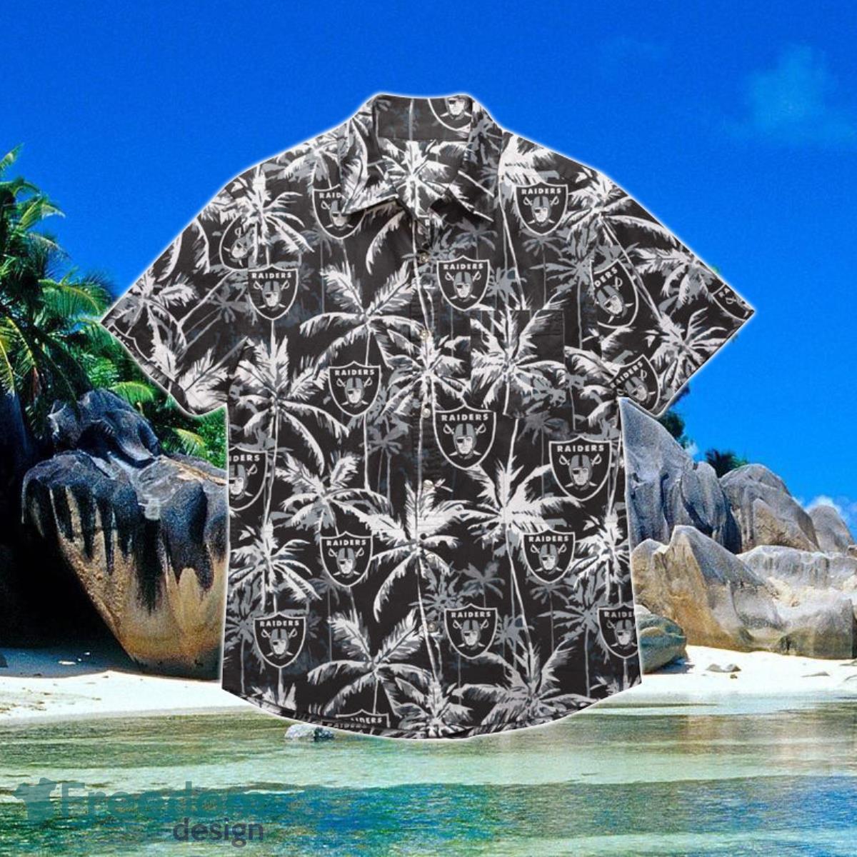 Las Vegas Raiders NFL Black Floral Hawaiian Shirt Special Gift For Fans Product Photo 1