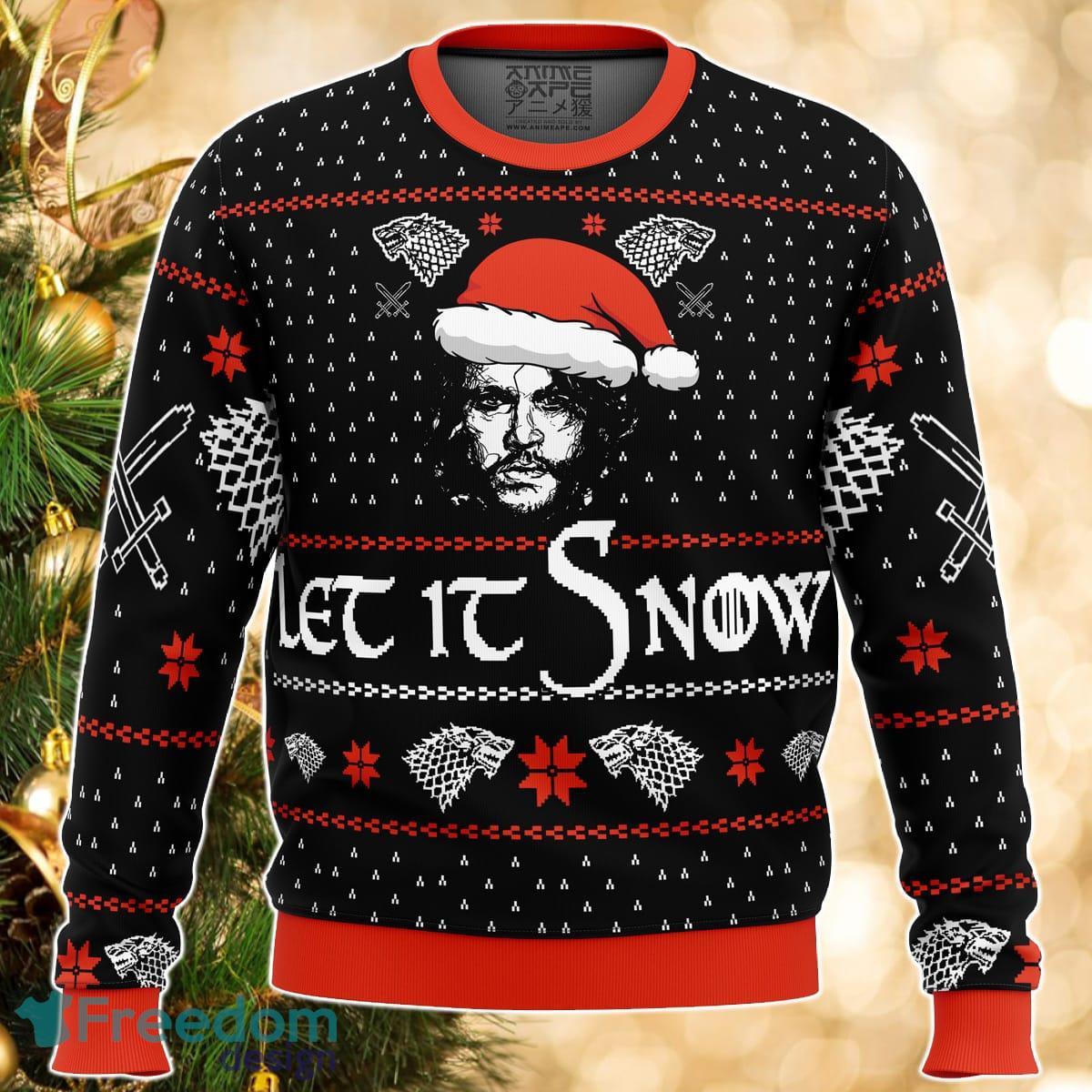 Let it Snow Jon Game of Thrones Ugly Christmas Sweater Great Gift For Men Women Product Photo 1