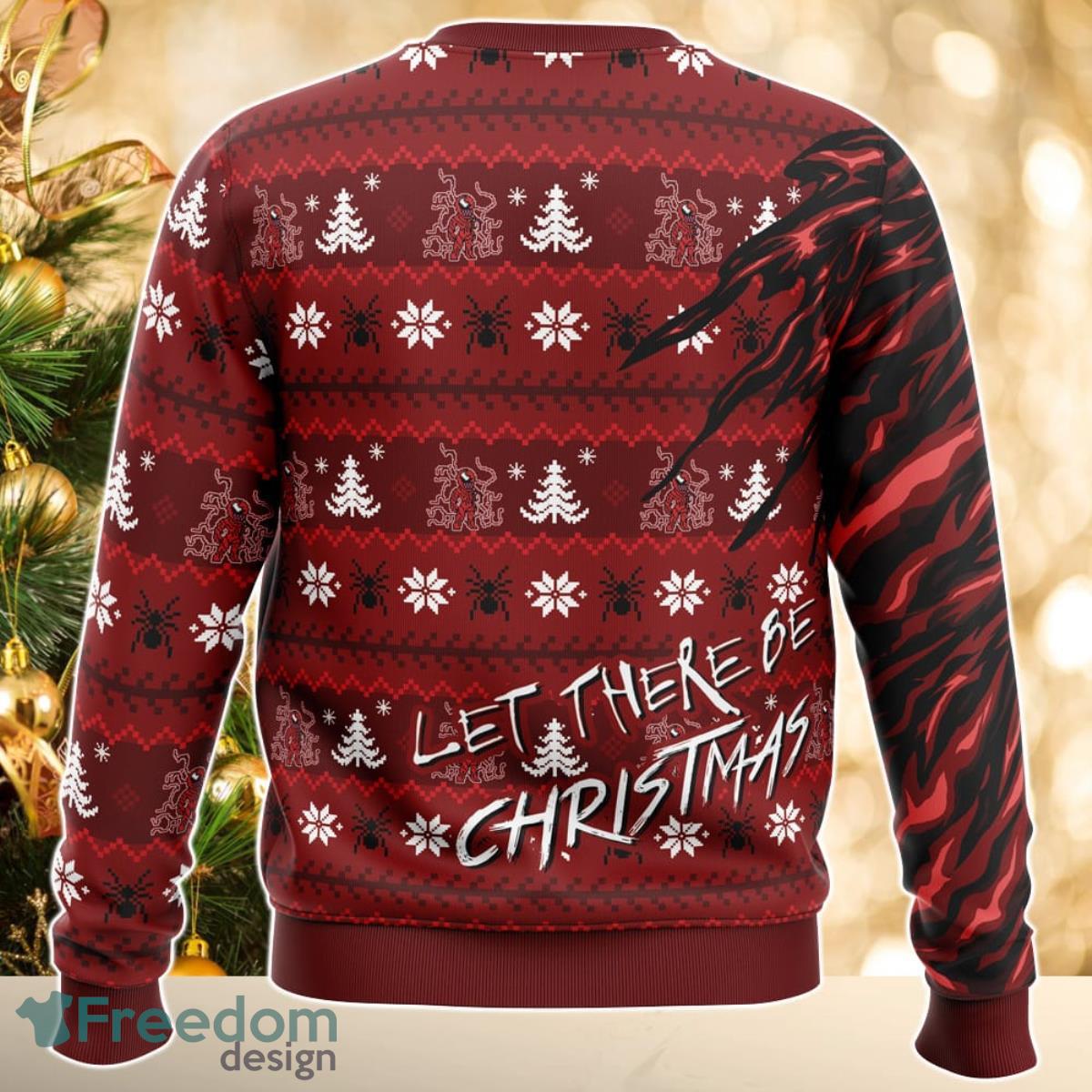 Let There Be Christmas Carnage Marvel Ugly Christmas Sweater Great Gift For Men Women Product Photo 2