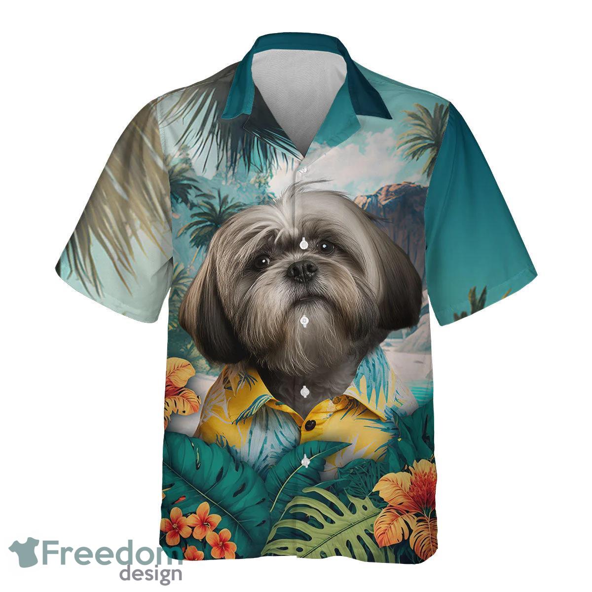 Lhasa Apso All Printed 3D Hawaiian Shirt For Dog Lover Product Photo 2