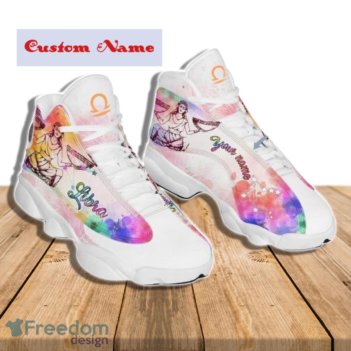 Libra Zodiac Air Jordan 13 Custom Name Sneakers Special Gift For Men And Women Product Photo 1