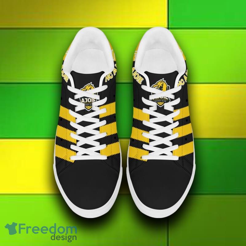 Logo HC Ajoie Skate Shoes NL And Swiss League Stan Smith Sneakers For Fans - HC Ajoie skate shoes_5 Logo HC Ajoie Skate Shoes NL And Swiss League Stan Smith Sneakers For Fans - HC Ajoie skate shoes_5