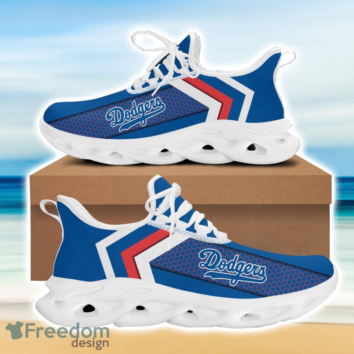 Los Angeles Dodgers Max Soul Snesker Running Shoes - Freedomdesign