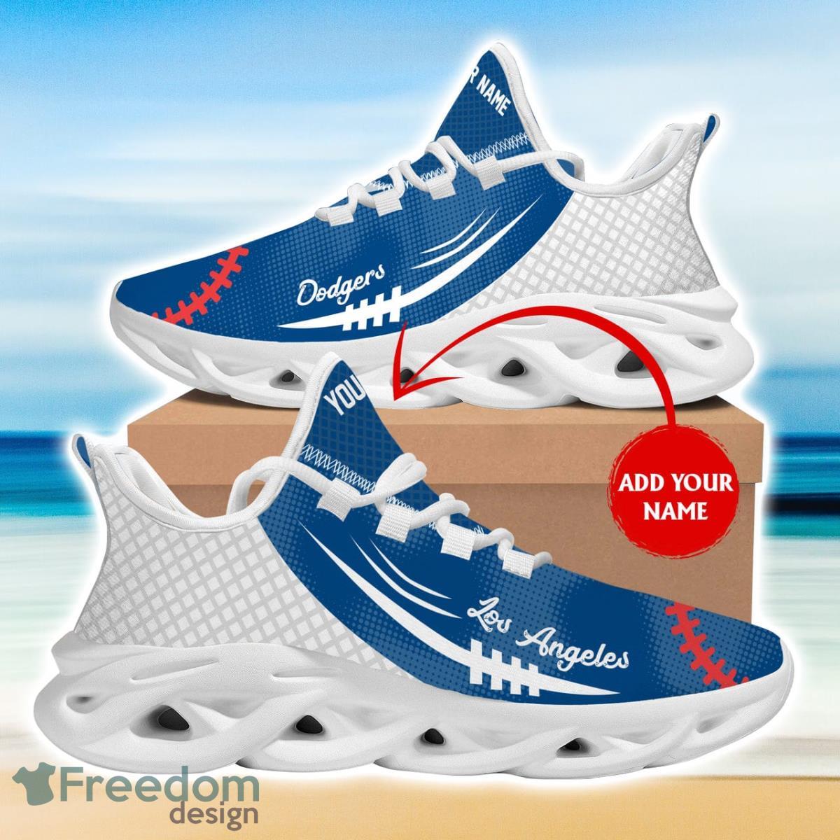 Los Angeles Dodgers Baseball Max Soul Sneakers Running Sport Shoes For Her Him Product Photo 1