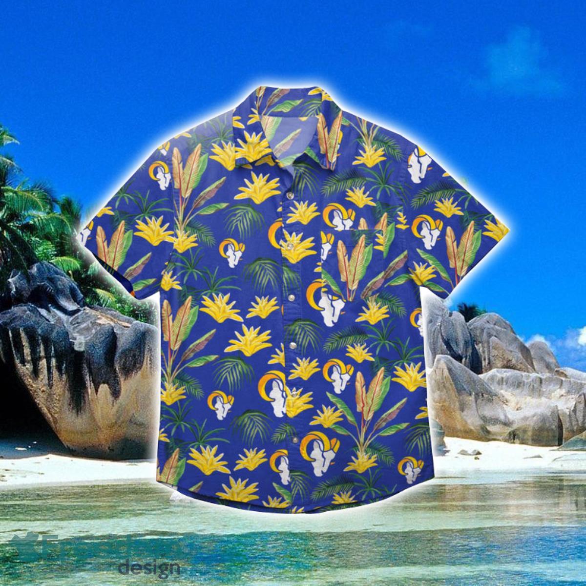 NFL Los Angeles Rams Tropical Flowers Hawaiian Shirt - T-shirts Low Price