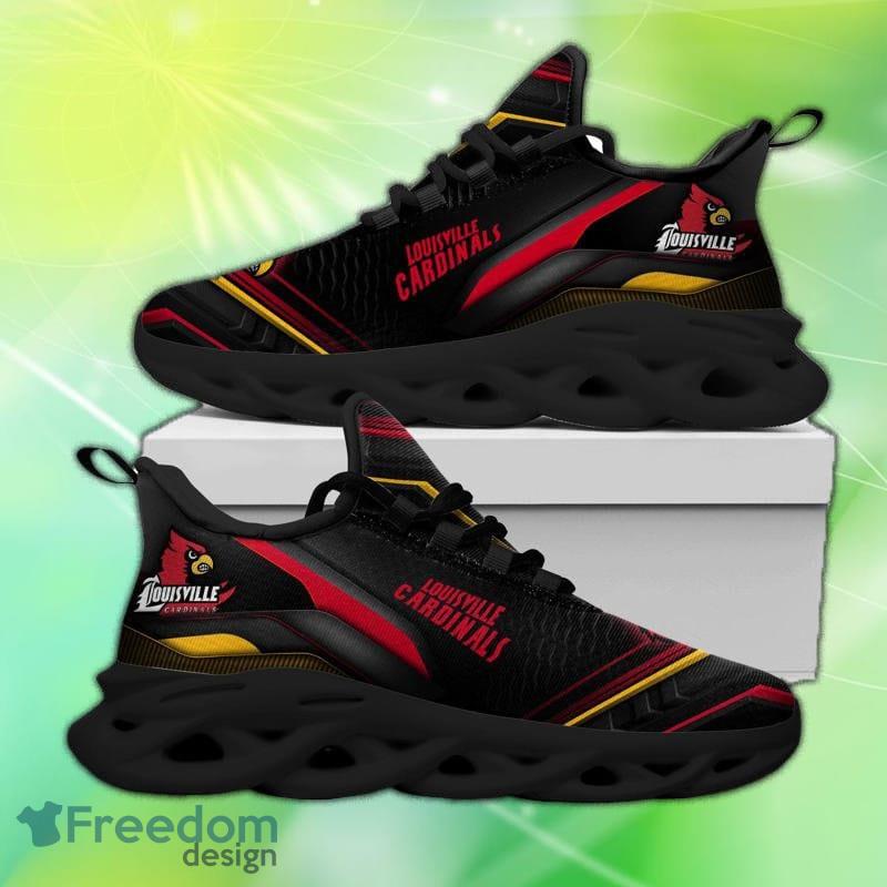 Louisville Cardinals Max Soul Shoes Football Sport Running Sneakers Men And  Women For Fans - Freedomdesign