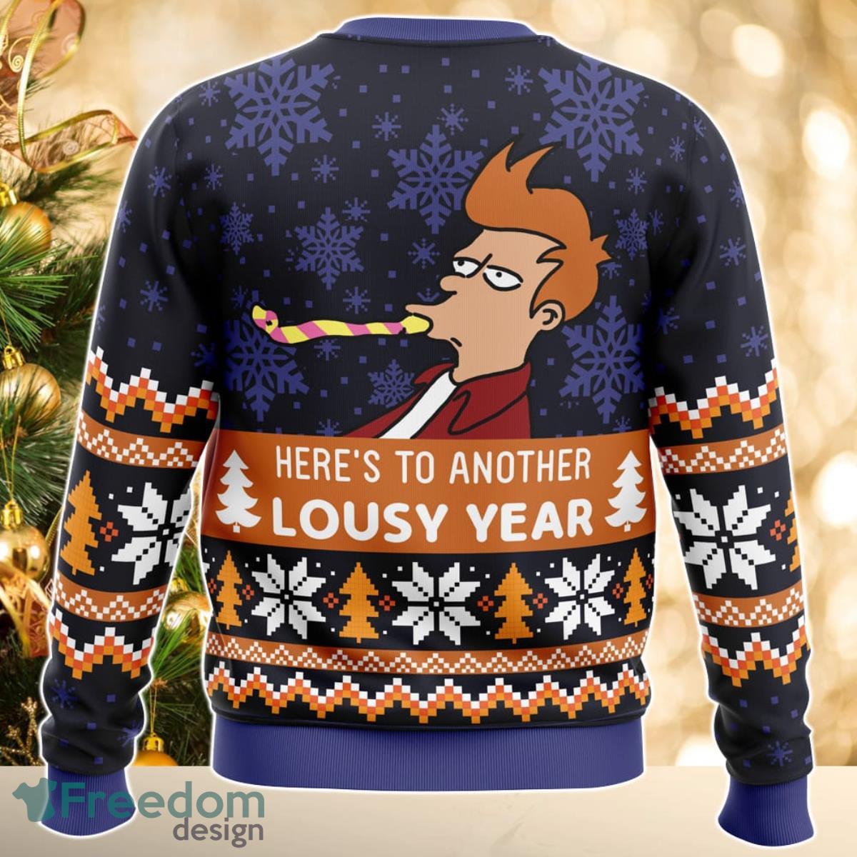 Lousy Year Futurama Ugly Christmas Sweater Great Gift For Men Women Product Photo 2