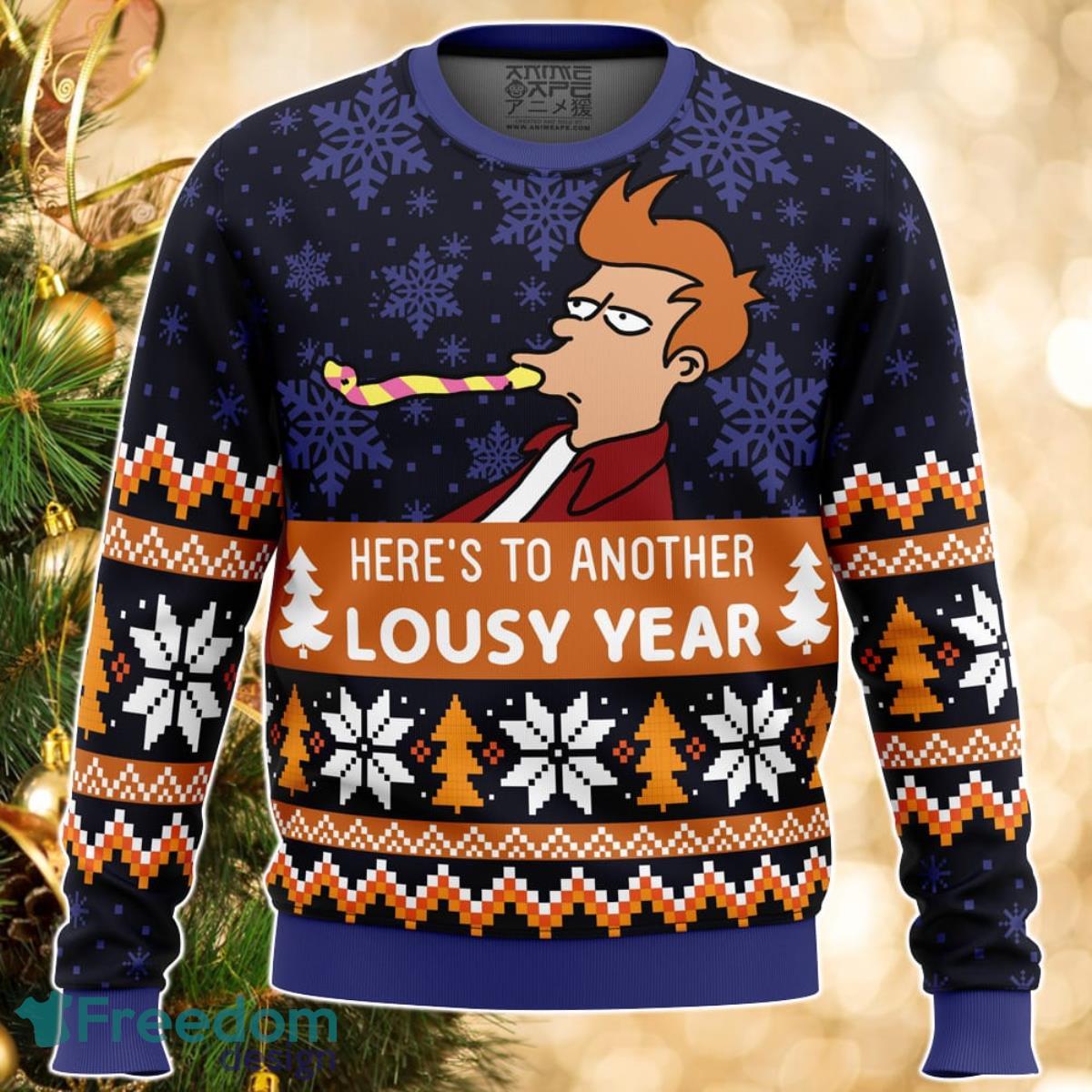 Lousy Year Futurama Ugly Christmas Sweater Great Gift For Men Women Product Photo 1