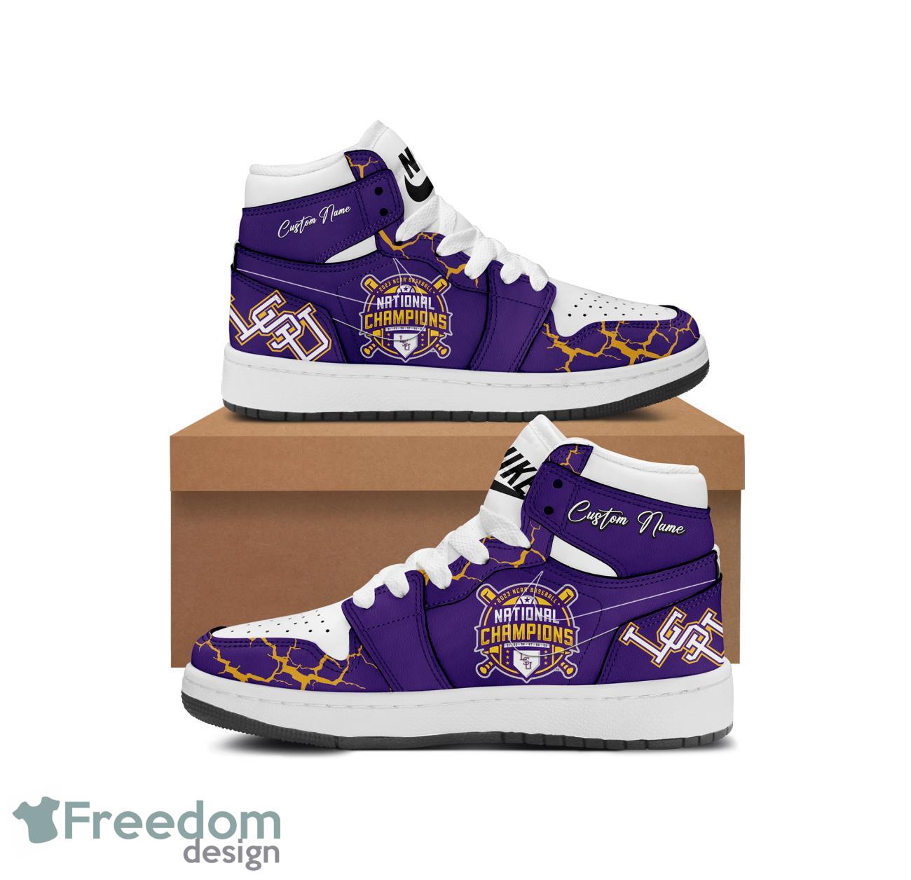 LSU Tigers Air Jordan 4 Shoes Sneaker Custom Name For Men And Women