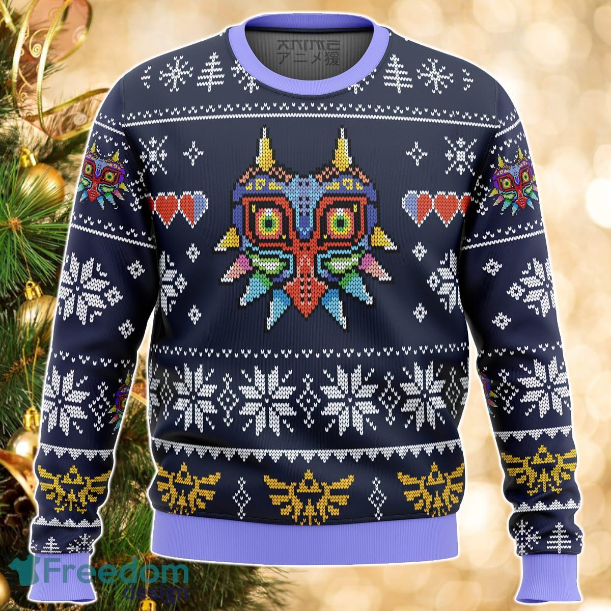 Majora’s Mask Legend of Zelda Ugly Christmas Sweater Great Gift For Men Women Product Photo 1