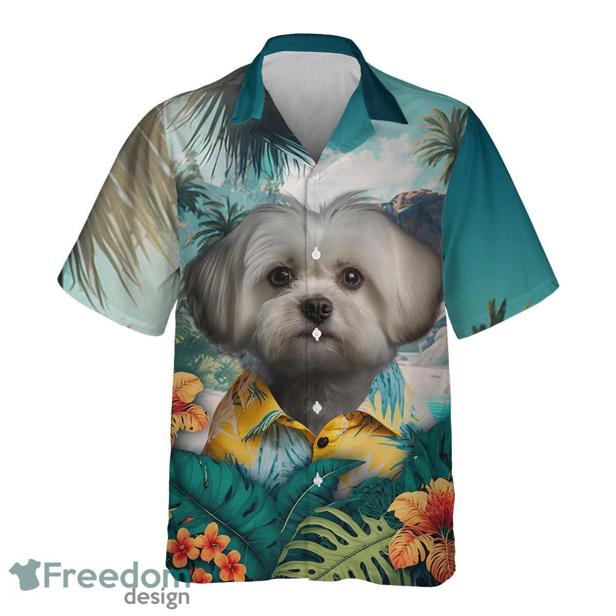 Maltese All Printed 3D Hawaiian Shirt For Dog Lover Product Photo 2