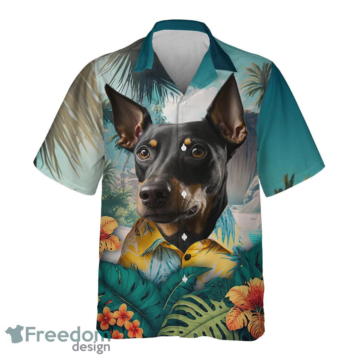 Manchester Terrier All Printed 3D Hawaiian Shirt For Dog Lover Product Photo 2