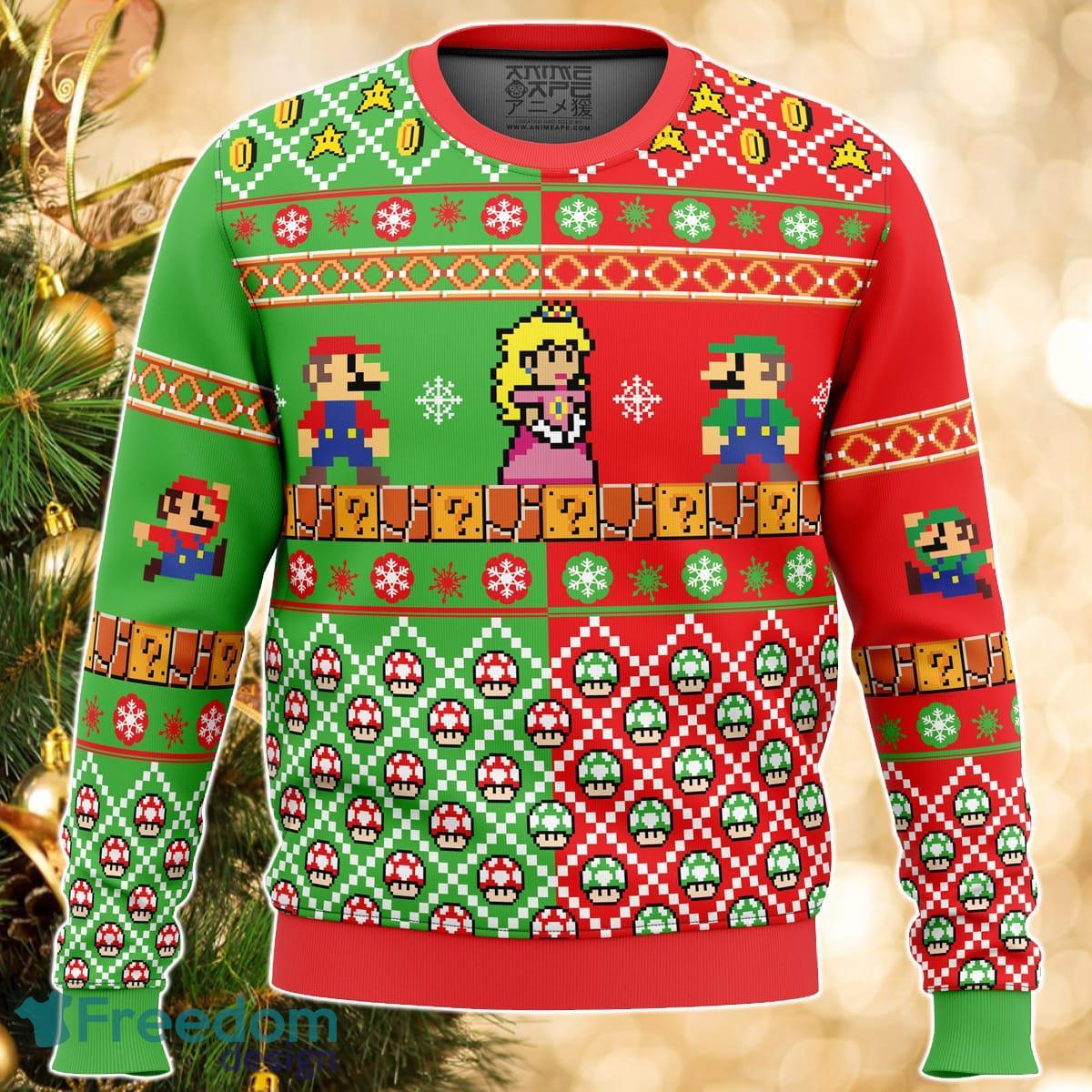 Mario Bros Ugly Christmas Sweater Great Gift For Men Women Product Photo 1