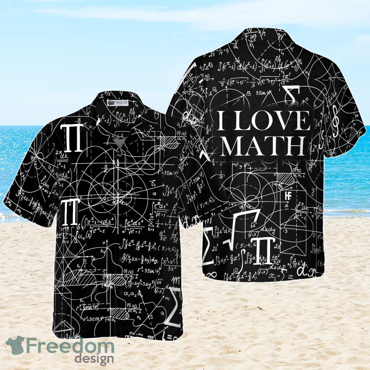 Math Lover Seamless Pattern Hawaiian Shirt Best Gift For Men And Women Product Photo 1