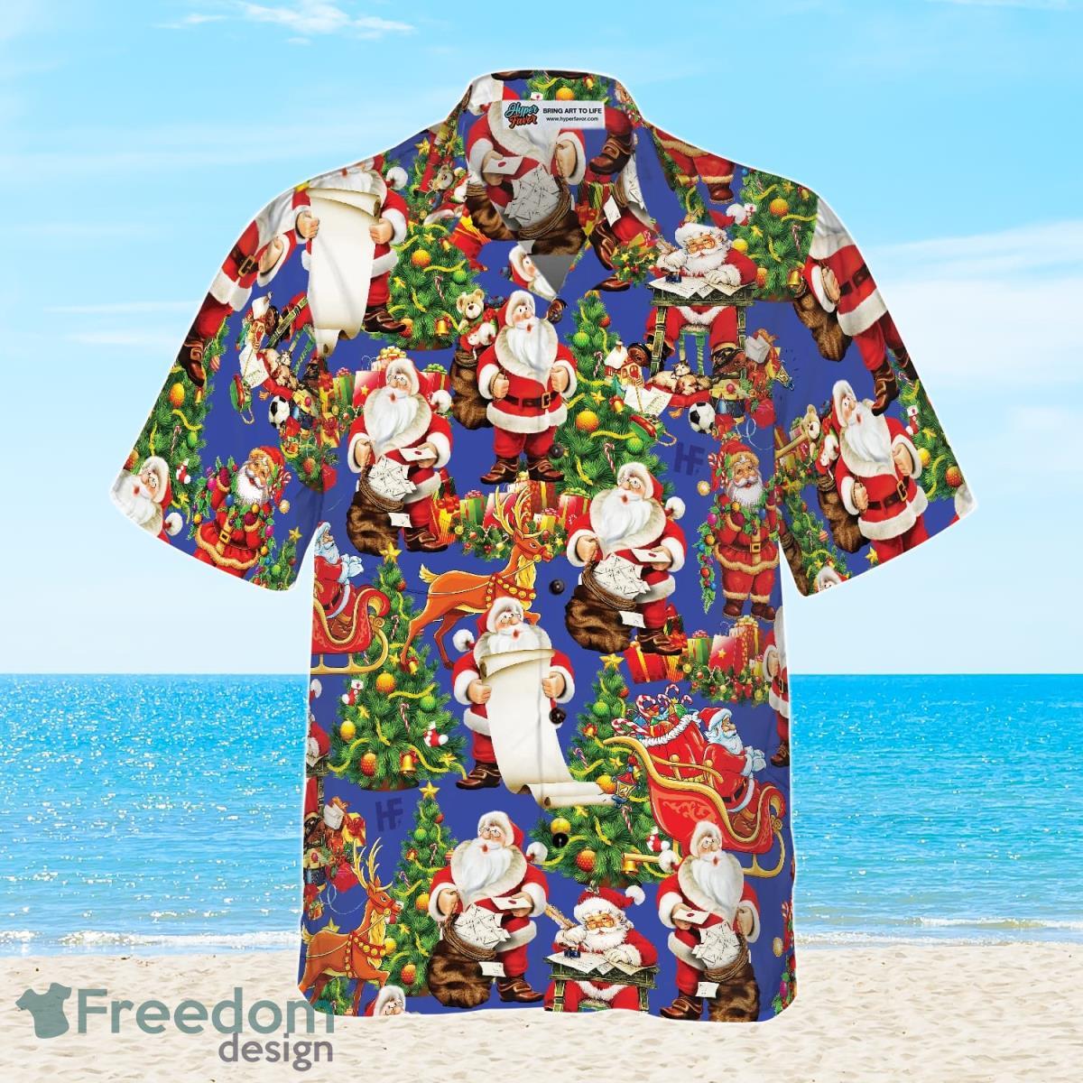 Christmas In July Santa Claus Tropical Hawaiian Shirt Tropical Summer For  Men And Women - Freedomdesign