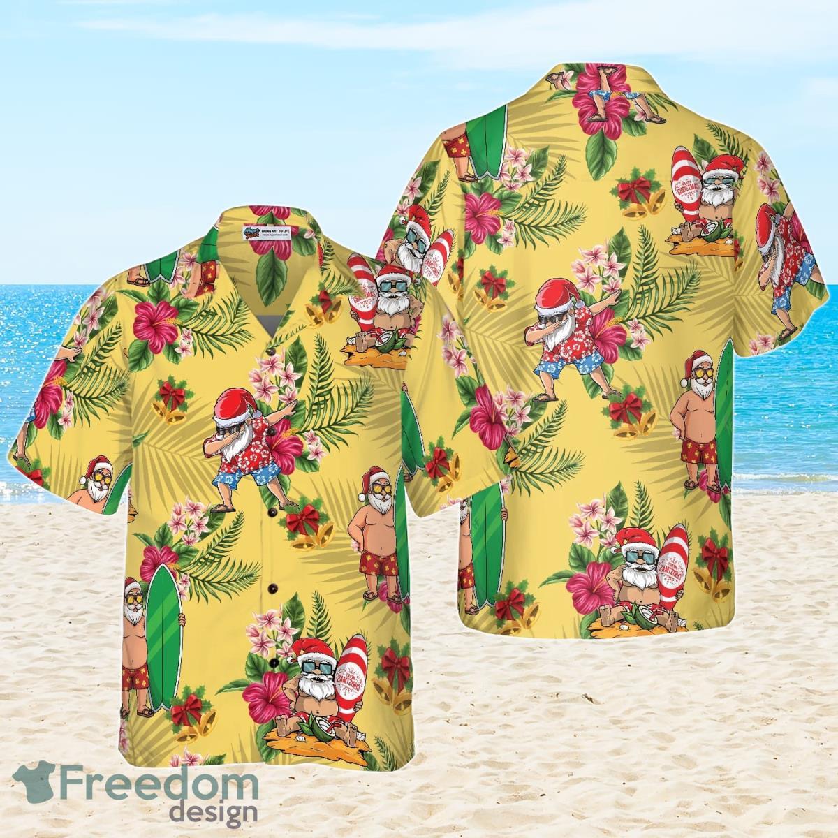 Merry Christmas Santa Claus Surfing Dab Hawaiian Shirt Best Gift For Men And Women Product Photo 2