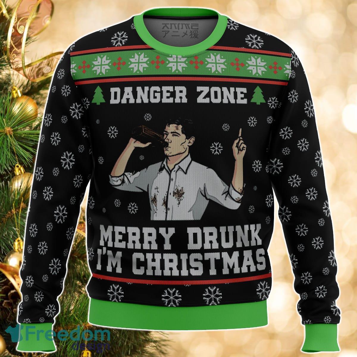 Merry Drunk I’m Christmas Sterling Archer Black Ugly Christmas Sweater Great Gift For Men Women Product Photo 1