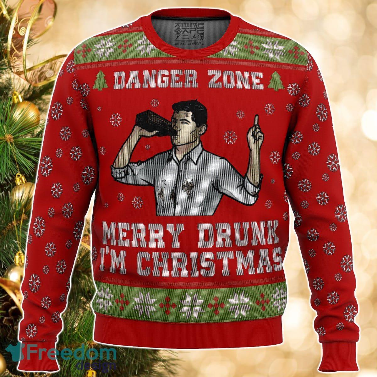 Merry Drunk I’m Christmas Sterling Archer Ugly Christmas Sweater Great Gift For Men Women Product Photo 1