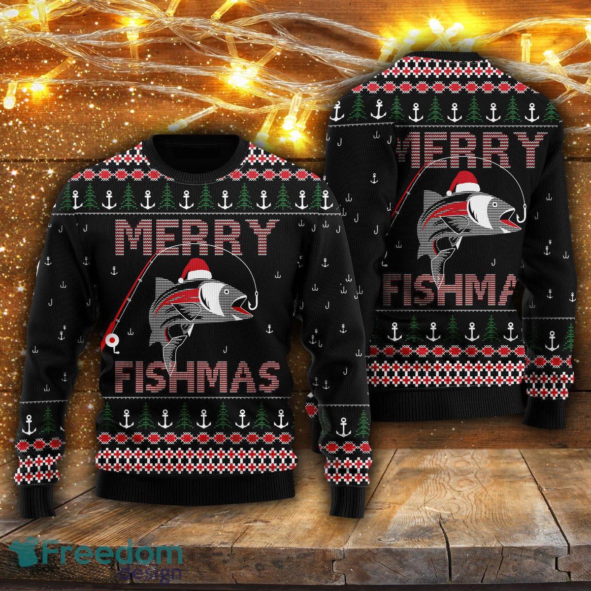 Merry Fishmas Ugly Christmas Sweater Style 4 Men And Women Gift For  Christmas - Freedomdesign