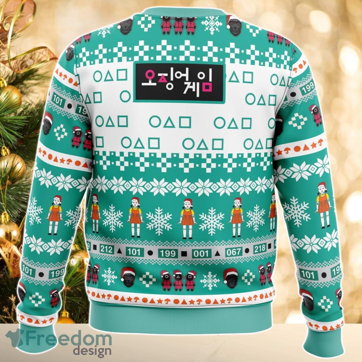 Merry Squidmas Squid Game Christmas Sweater Great Gift For Men Women Product Photo 2