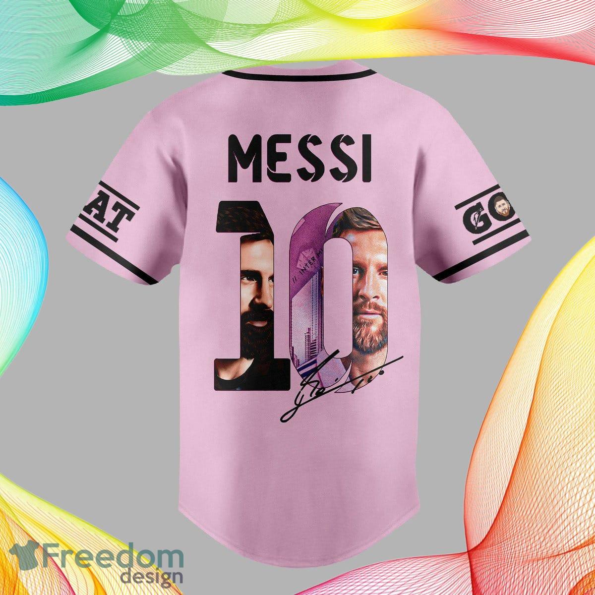 Custom Number And Name Messi 10 Miami FC Style Baseball Jersey Shirt For  Men And Women - YesItCustom