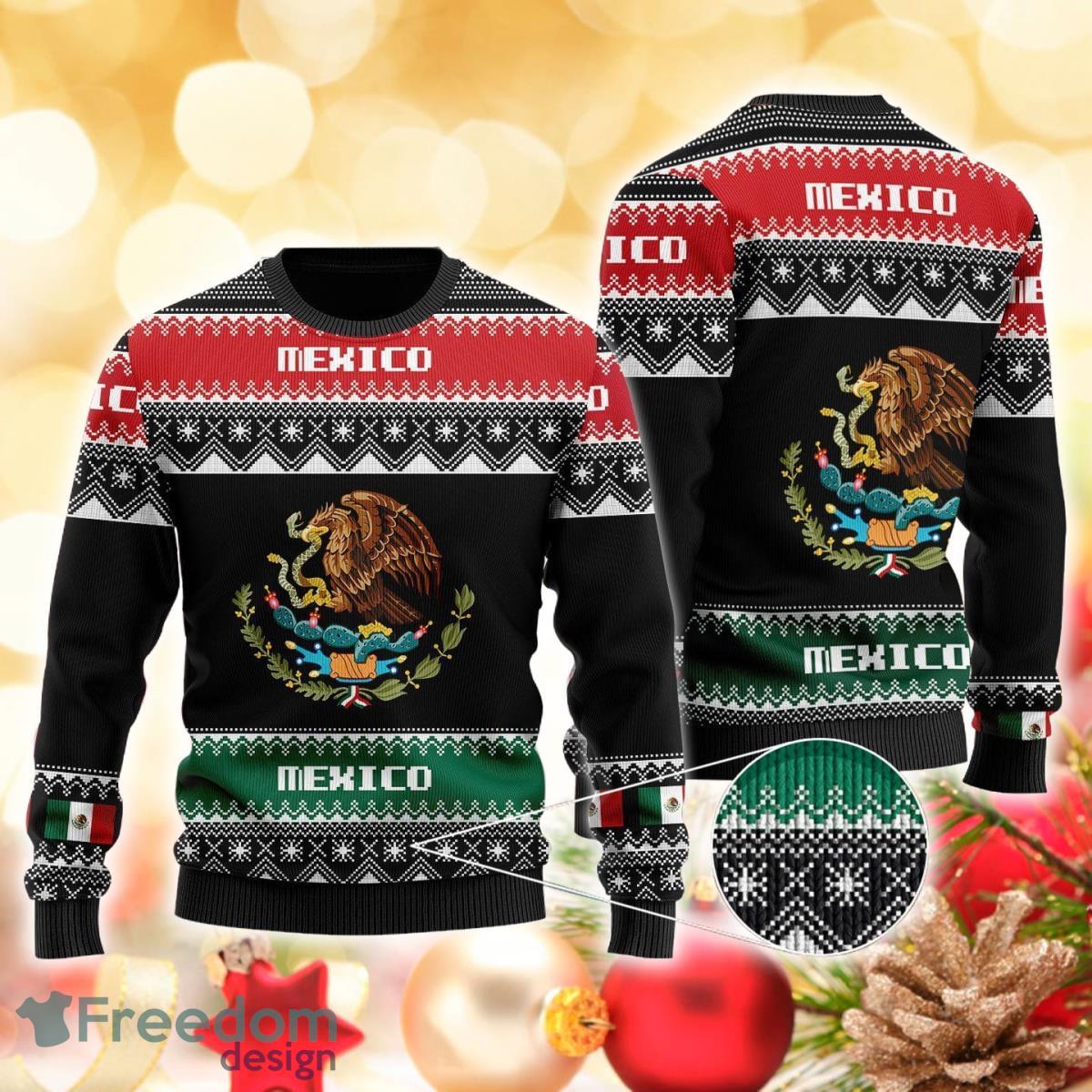 Mexico 3D Sweater Ugly Christmas Sweater For Men Women Product Photo 1