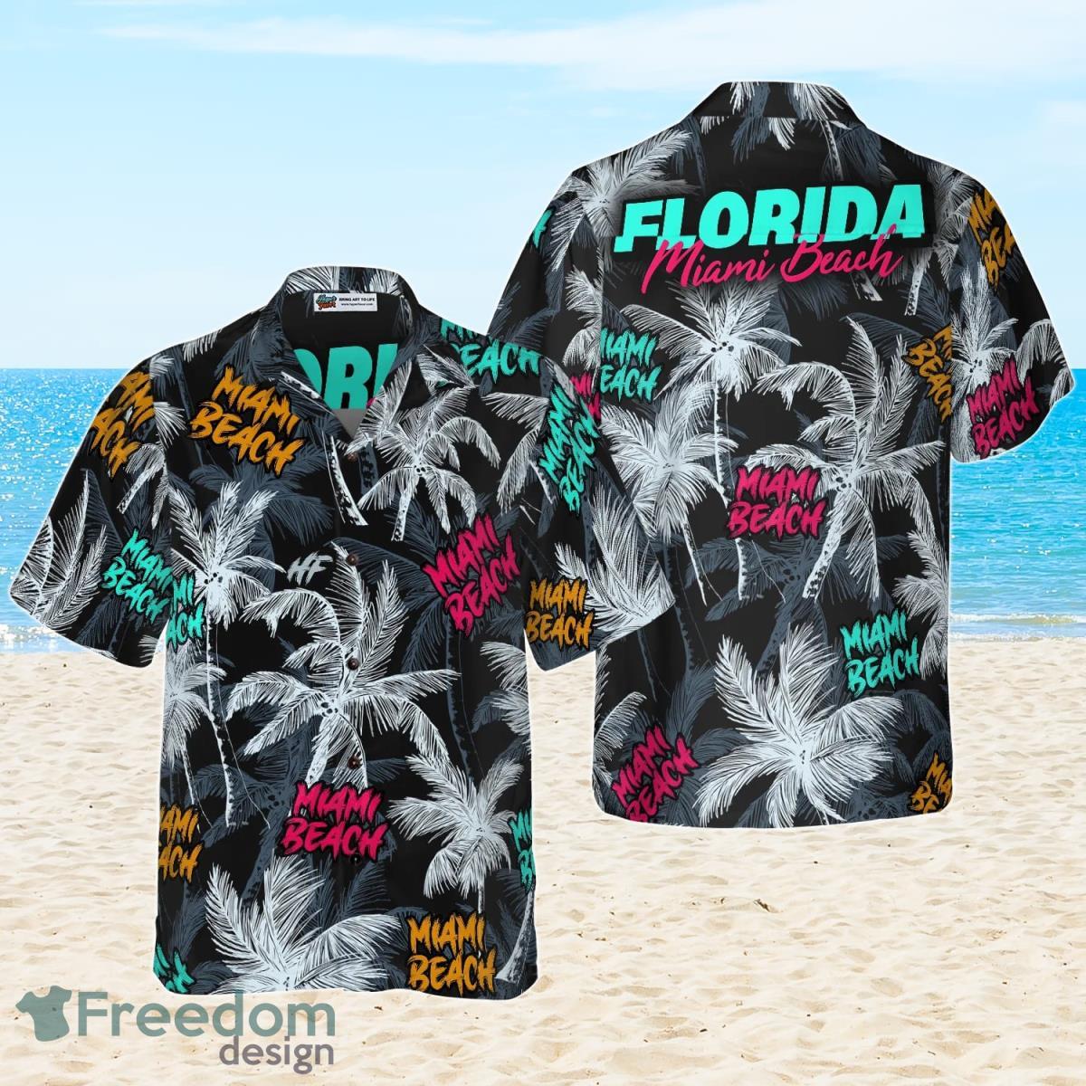 Miami Beach Coconut Tree Seamless Hawaiian Shirt Best Gift For Men And Women Product Photo 2