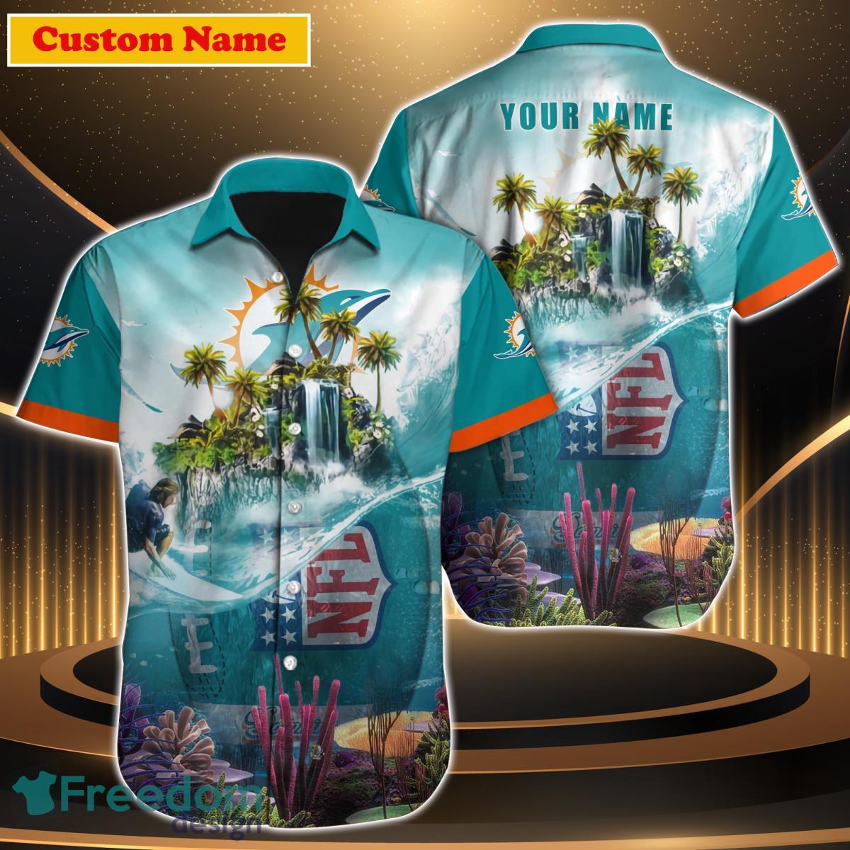 Miami Dolphins NFL Custom Name Hawaiian Shirt For Men Women Best