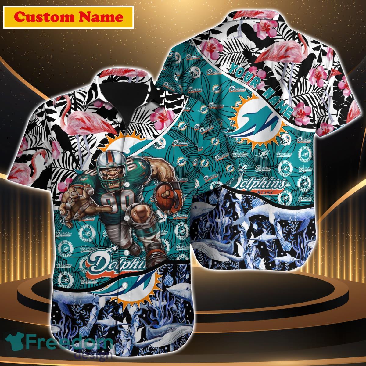 Miami Dolphins NFL Custom Name Hawaiian Shirt Best Gift For Men Women Product Photo 1