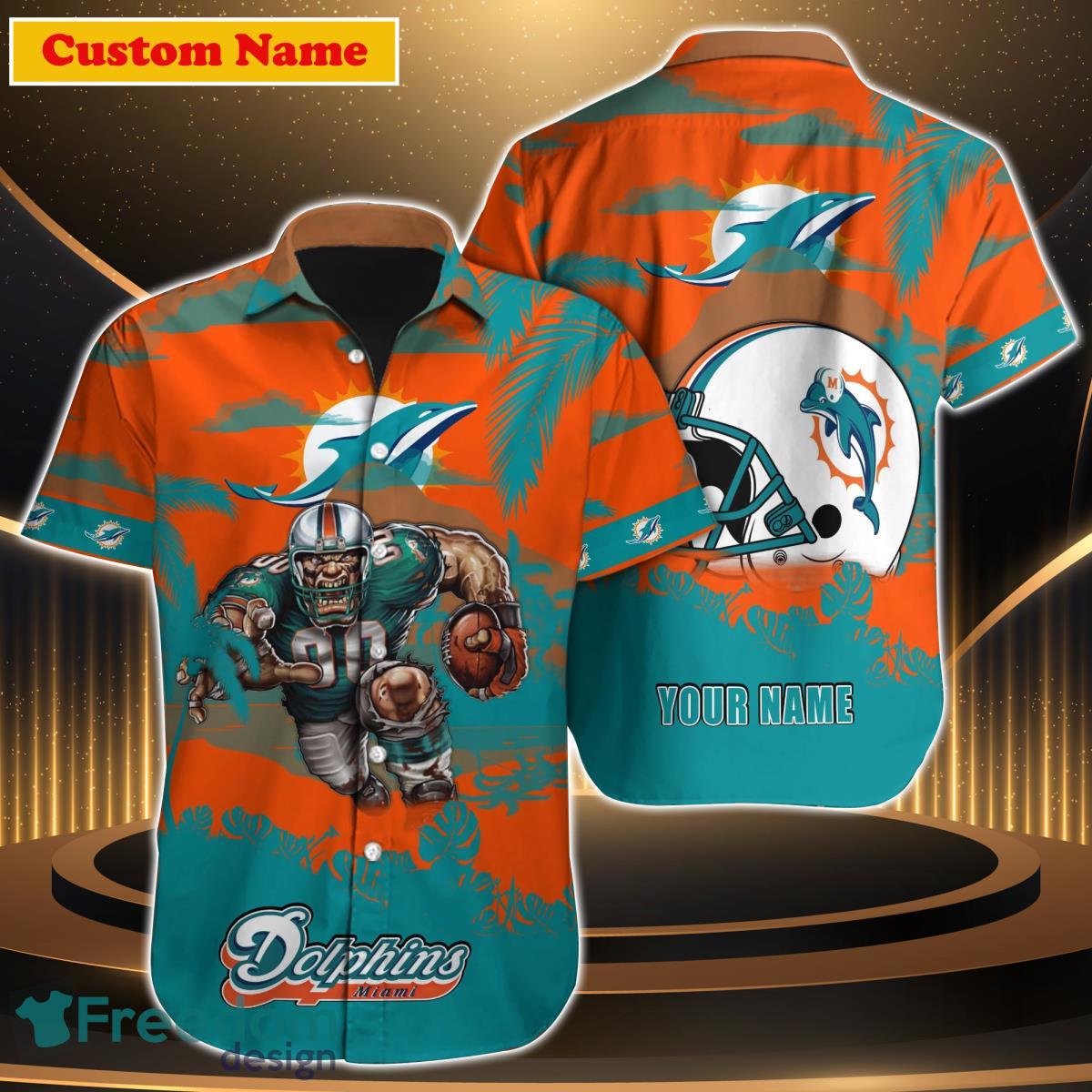 Miami Dolphins NFL Custom Name Hawaiian Shirt For Men Women Best