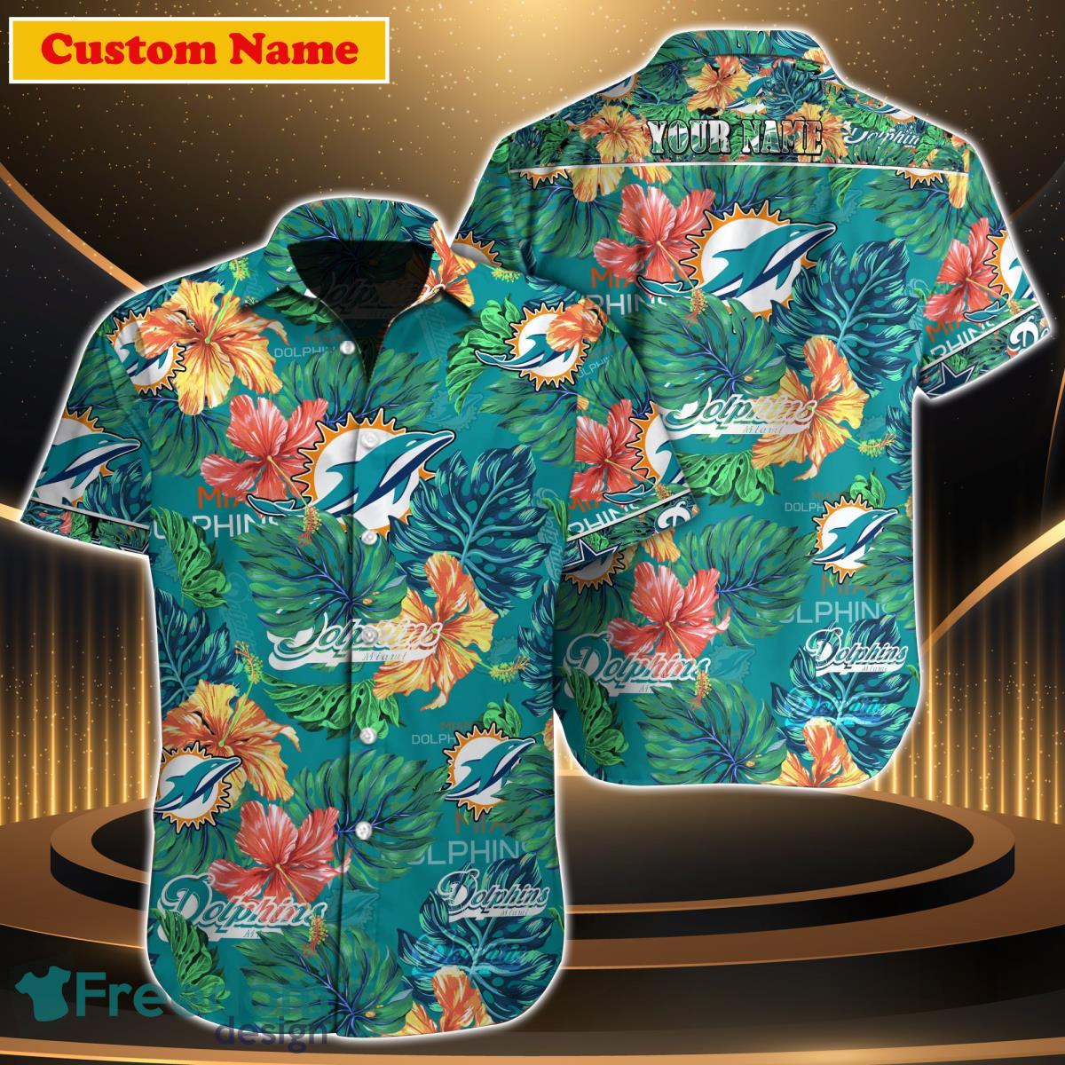 Miami Dolphins NFL Custom Name Hawaiian Shirt For Men Women Gift For Real  Fans - Freedomdesign